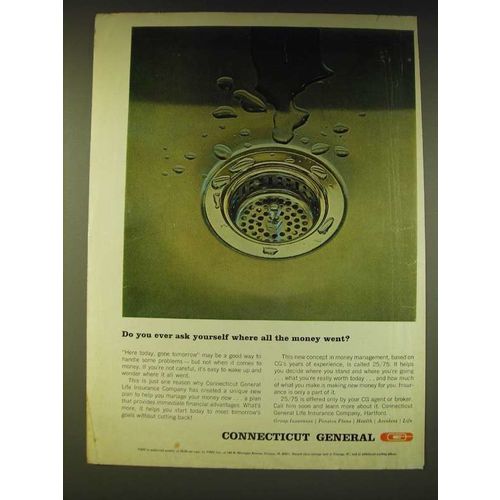 1964 Connecticut General Ad - Do you ever ask yourself where all the money went?