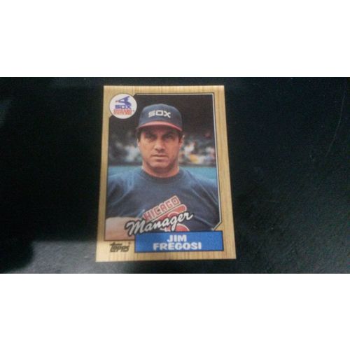 1987 Topps Card # 318 Jim Fregosi Excellent (5) Chicago White Sox
