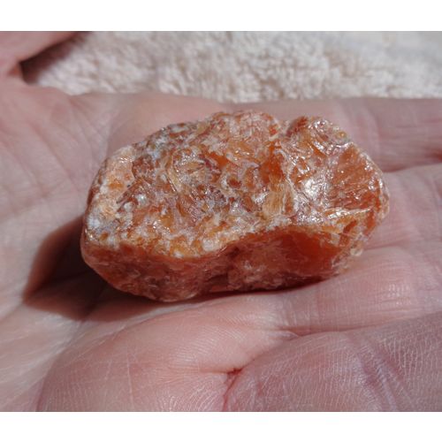 A Orange Calcite Raw Crystal Gemstone 1.75 Inch Energy Work Metaphysical