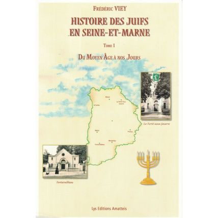 Frederic Viey Histoire des Juifs Saint-et-Marne Adverising Poster Postcard used