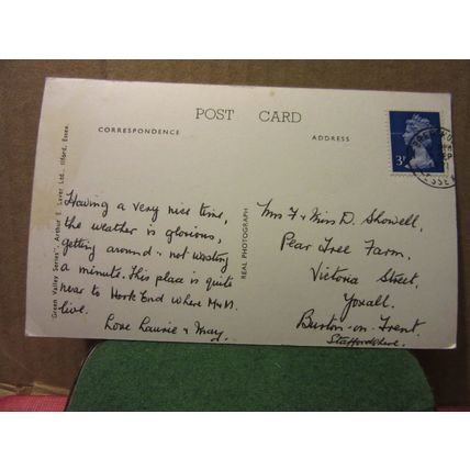 THE TOLL BAR COTTAGE, SHENFIELD, ESSEX.. used postcard 1971 pm Arthur Laver Ltd