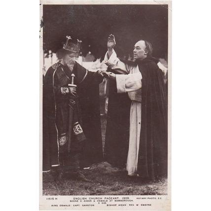 Newcastle Bamborough Pageant Old Real Photo Postcard