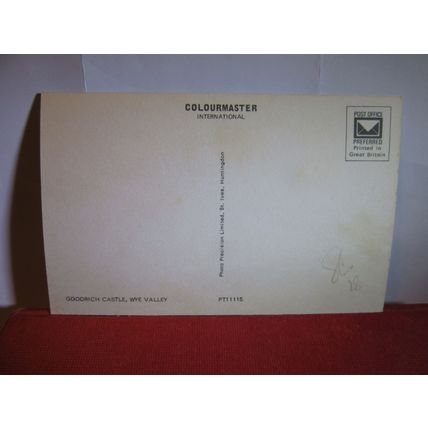 GOODRICH CASTLE, ROSS-ON-WYE, Herefordshire unused postcard dated 1978 =