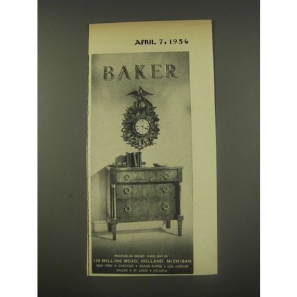 1956 Baker Furniture Ad