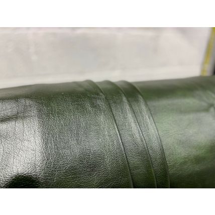 Italian Full Whole Leather Cow Hide Colour Antique Green, 48 sq ft per hide