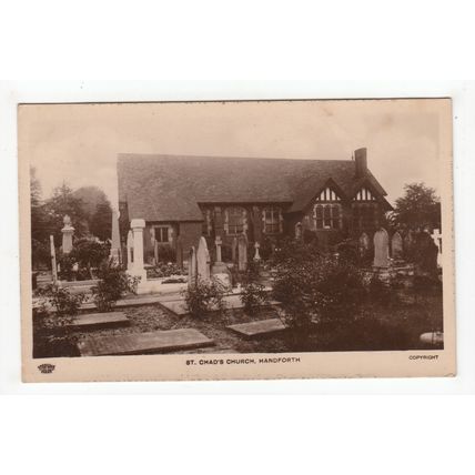 St Chad's Church Handforth Postcard RP Cheshire Grenville Series