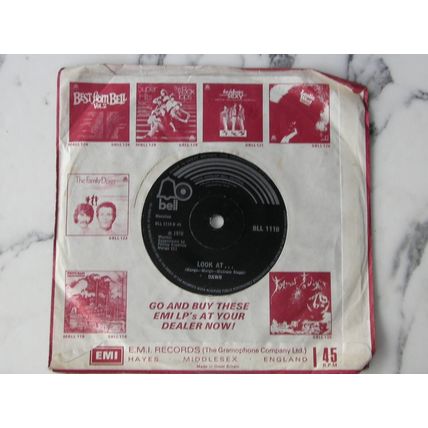 Dawn - Candida /Look At... Bell BLL 1118 45rpm 7" Vinyl Single Record music noCD
