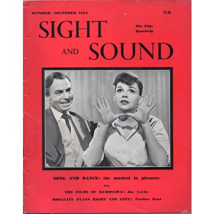 SS54-24-2 SIGHT AND SOUND 1954 Akira Kurosawa JUDY GARLAND UK MAGAZINE