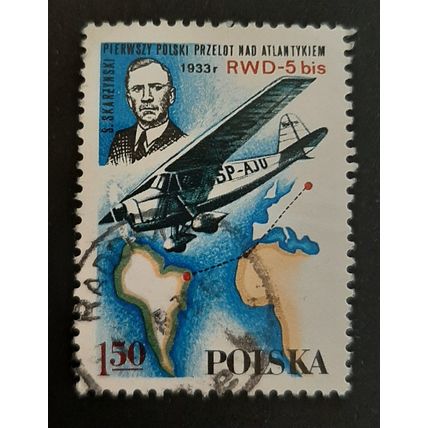 Poland: 1978 - Development of Air Traffic - 1.50 zł RWD-5 bis, Skarzynski - Used