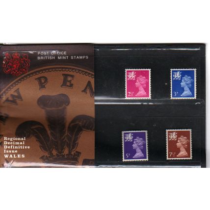 GB 1971 Wales Regional Definitives mint presentation pack