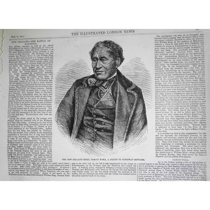 Tamati Waki, the New Zealand Chief & Battle of Mahoetahi, 1847.