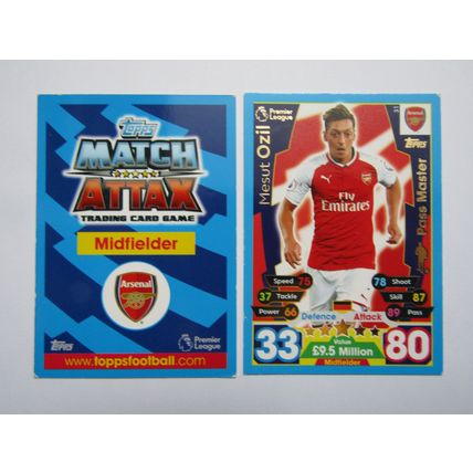 31. Mesut Ozil - FOIL - Arsenal - Match Attax 2017/18 Football Card EF1
