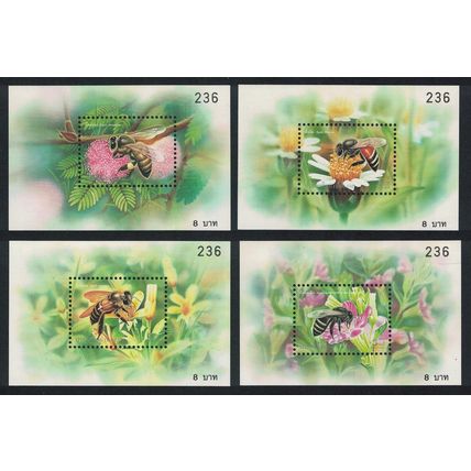 Thailand Bees 4 MSs 2000 MNH SG#MS2194