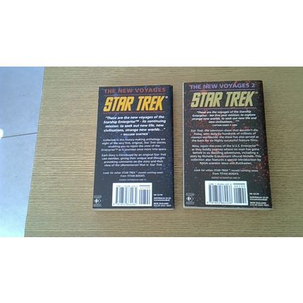 STAR TREK NEW VOYAGES- Volumes 1 & 2 (2 x First Edition Paperbacks) Titan Books
