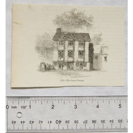 1860s engraving - The Falcon Tavern