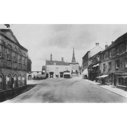 Market Square Petworth Fire Brigade Sussex Bull Baiting History Photo Postcard