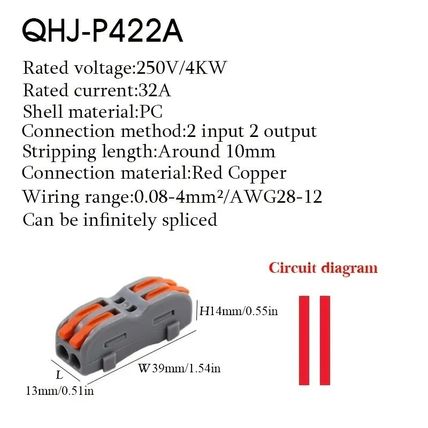5 x SPL-2 Interconnecting Electrical Terminal Block Connectors