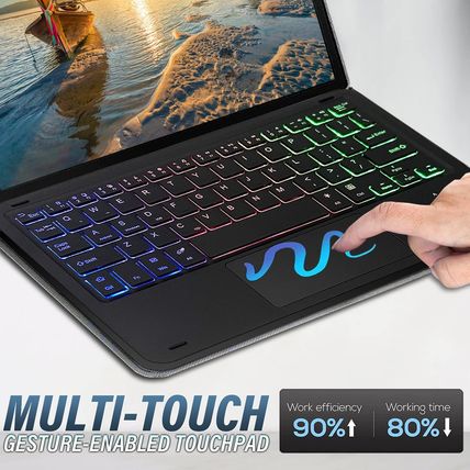 Backlit Touchpad Keyboard Case for Google Pixel Tablet 11 Inch 2023, DKAHOEE 3-Z