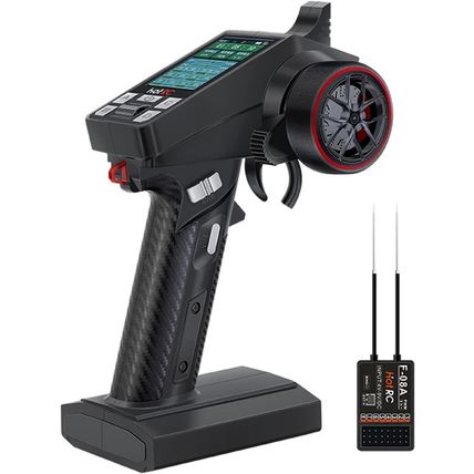 HOTRC CT-8A RC Transmitter and Receiver 8 Channel 2.4Ghz Hand Controlled RC Car