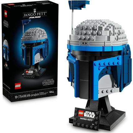 LEGO Star Wars Jango Fett Helmet - DIY Model Kit for Adults 18+ - Collectible Bu