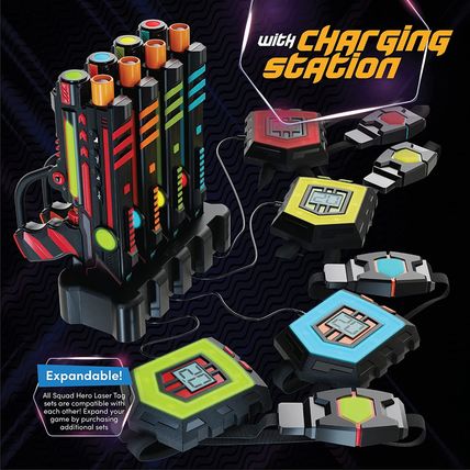 Squad Hero Rechargeable Laser Tag 360° Sensors + Lcds - Set of 4 - Easter Gift I
