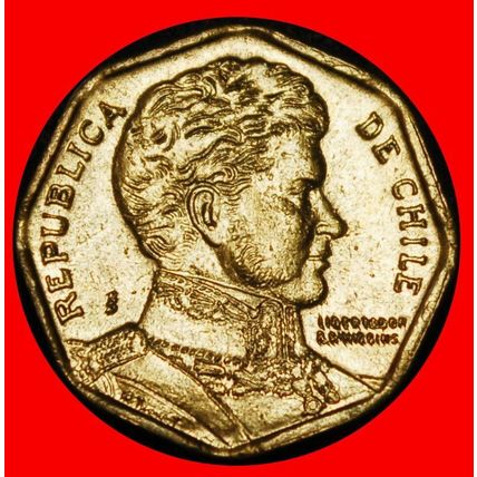 Ⰶ O'HIGGINS (1992-2015): CHILE ★ 5 PESOS 1998 DIES I+B! UNC★LOW START★NO RESERVE