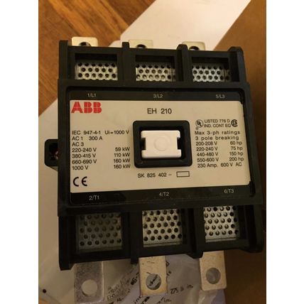 ABB EH 210,300A,ABB EH210C-*1 Contactor,SK 825 400-DB,ABB EH210C-Y,3P,210A,BP