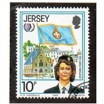 JER 1985 10p 'INTERNATIONAL YOUTH YEAR' FINE USED (EBID 16572)