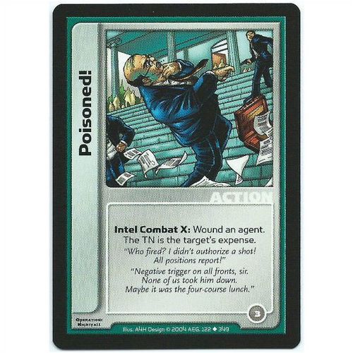 Spycraft CCG Operation Nightfall - 122/349 - Poisoned!