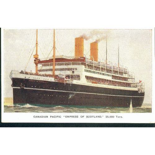 Canadian Pacific "Empress Of Scotland" - 25,000 Tons