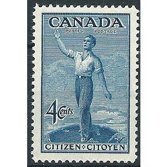 Canada 1947 SG409 4c Blue Canadian Citizenship Unmounted Mint ....