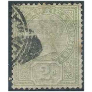 Jamaica 1889 SG28 2d Green Good+ Used . ..