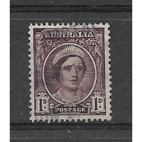 Australia.SG203 1d Queen Elizabeth (Brown-Purple).Fine Used.May19b