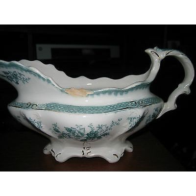 W. H. Grindley & Co. England Brussels Pattern Gravy Sauce Boat