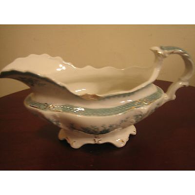 W. H. Grindley & Co. England Brussels Pattern Gravy Sauce Boat
