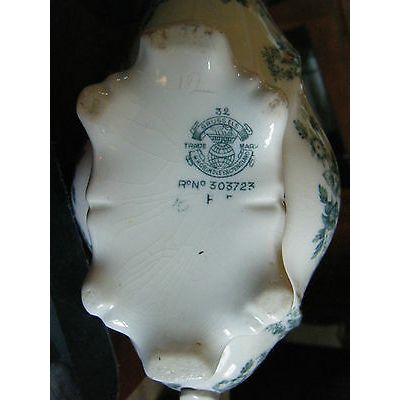 W. H. Grindley & Co. England Brussels Pattern Gravy Sauce Boat
