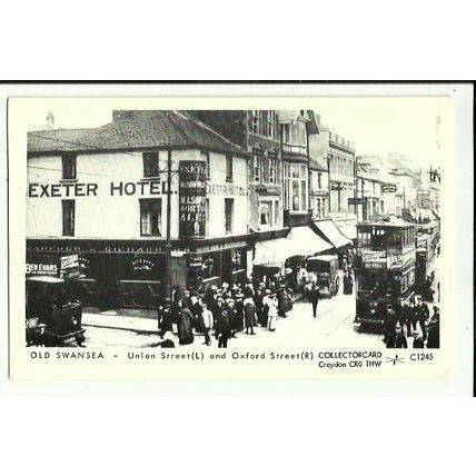 Wales SWANSEA Union Street/Oxford Street Postcard (Collectorcard C1245)