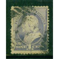 Used 212 1c Benjamin Franklin Just Clears M01456