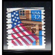 Used 2915Cv 32c U.S. Flag Over Porch Fine CNS 66666 11x12 PA6880