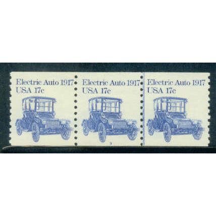 1906 17c Electric Auto Fine MNH Dry Gum PNC 3/3 W0187