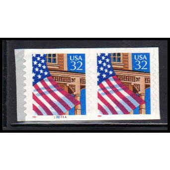 2915A 32c U.S. Flag Over Porch Fine MNH CNP Left 13231A P/UL PA1792