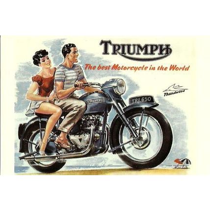 Advertising TRIUMPH Thunderbird Postcard (Mayfair BB 683)