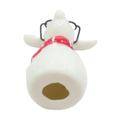Festive Mouse Ornament Wearing Glasses 15 CM Ceramic Christmas Decoration Jesus