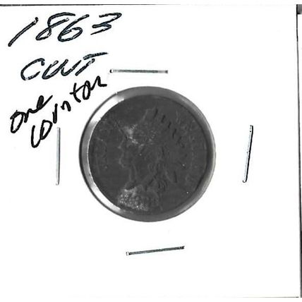 1863 US Civil War Token F/Vf One Country Rare!