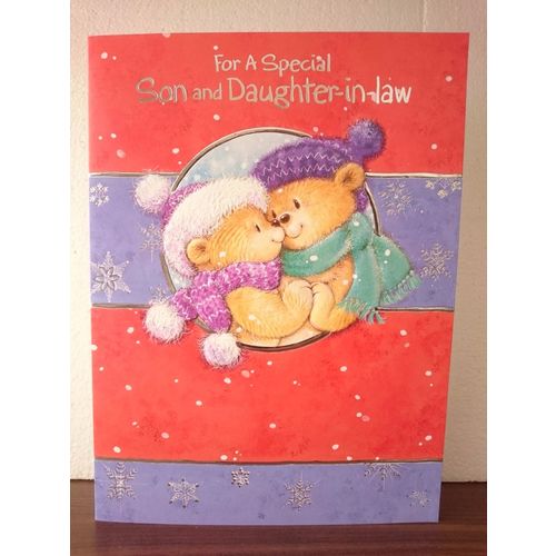Large Christmas Cards - Son & Daughter-in-Law 02 - **** CLEARANCE SALE ****
