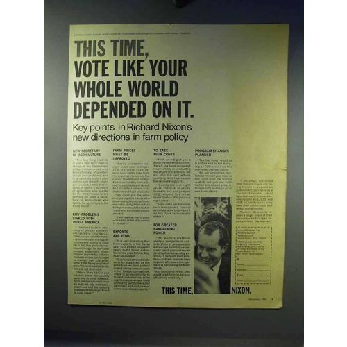 1968 United Citizens for Nixon-Agnew Ad - Farm Policy