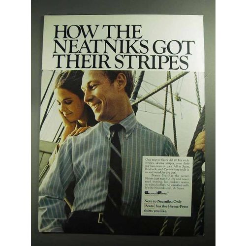 1968 Sears Neatnik Shirt Ad - Got Their Stripes