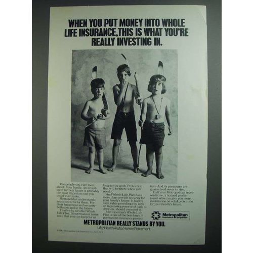 1984 Metropolitan Life Insurance Ad - Really Investing