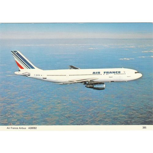Air France Airbus A300 B2 Civil Aviation Postcard (A13083)