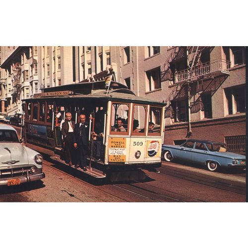 USA Postcard - World Famous Cable Car - San Francisco, California